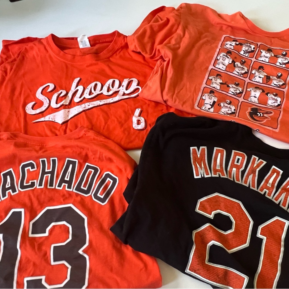 Orioles Orange and Black Graphic Tees Set